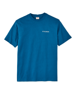 Frontier Logo T-shirt - Sapphire / Scenic Mark