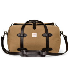 Small Rugged Twill Duffle Bag - Tan