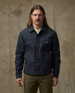 Dry Wax Short Cruiser Jacket - Navy