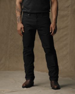 Dry Tin Cloth 5-pocket Pants - Raven