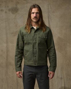 Dry Wax Short Cruiser Jacket - Olive