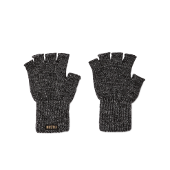 Fingerless Knit Gloves - Charcoal