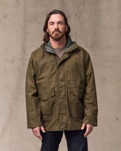 Dry Wax Omak Coat - Burnt Olive