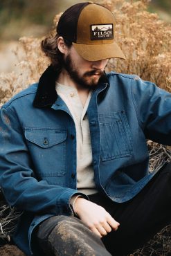 Rustic Canvas Barn Coat - Indigo