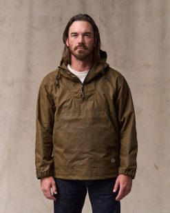 Shelter Cloth Waxed Anorak - Dark Tan