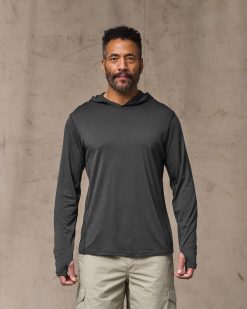 Wool-Blend UPF Hoodie - Raven