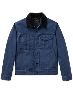 Rustic Canvas Short Cruiser Jacket - Indigo