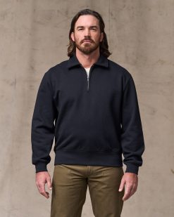 14-oz. Heritage Fleece Quarter Zip - Dark Indigo