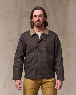 Dry Wax Short Field Jacket - Dark Brown