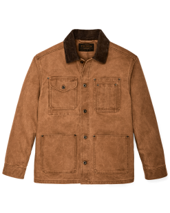 Rustic Canvas Barn Coat - Whiskey