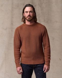 Vintage Cotton Crewneck Sweater - Rust