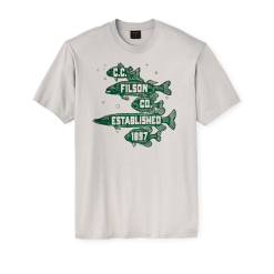 Frontier Graphic T-shirt - Fog / Fish Stack