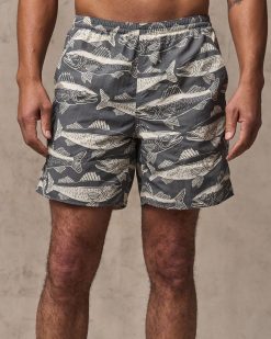 Oxbow Lake Trunks - Beluga Print