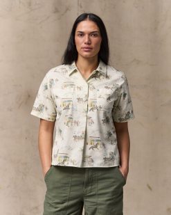 Women's Twill Popover Shirt - Desert Natural Print